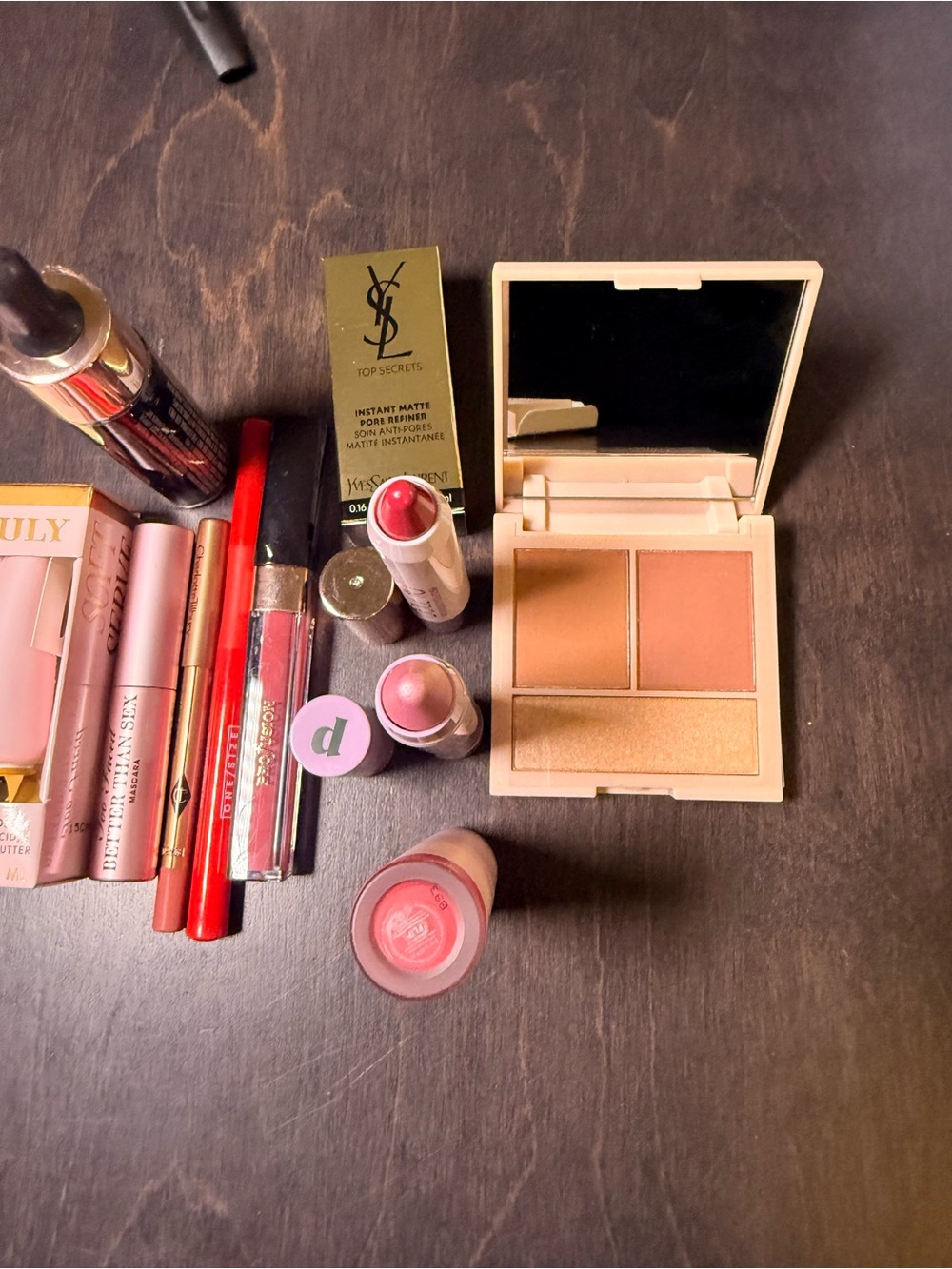 Makeup Bundle all new glossier, one size, pley, charlotte,,two face,truly ,ysl